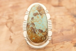 Genuine Number 8 Mine Turquoise Sterling Silver Ring